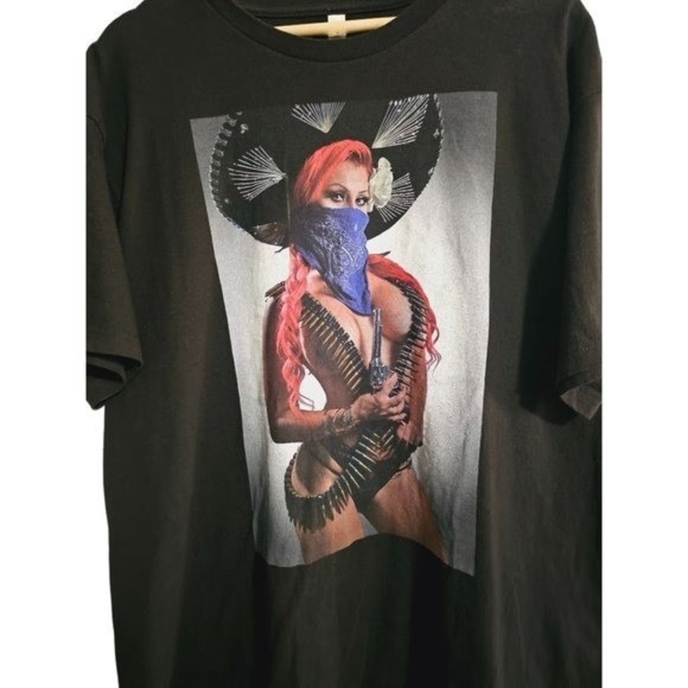 Next‎ Revolution T Shirt Mariachi Woman Size XL Black Mexican Girl Mariachi